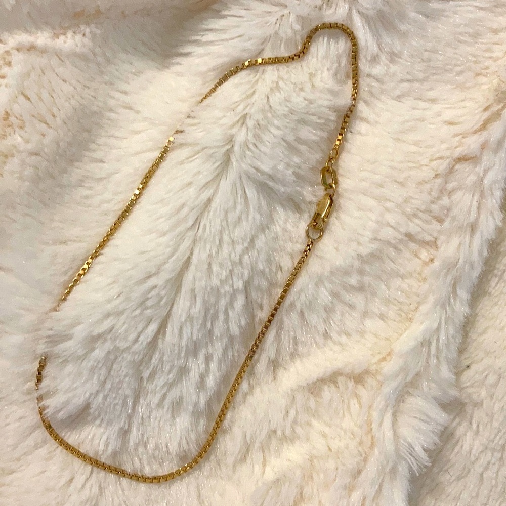 24k gold anklet